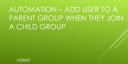 Add User to a Parent Group When They Join a Child Group