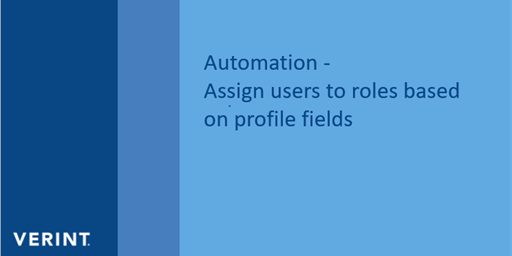 Automatically assign user to role based on profile field value